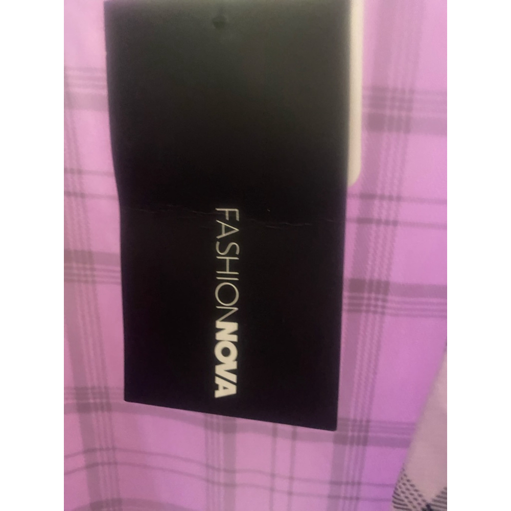 Women's Fashion Nova 3X Lavender Black romper - Picture 3 of 11